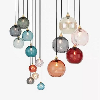 Sophisticated Pendant Light Glass Globe Lamp