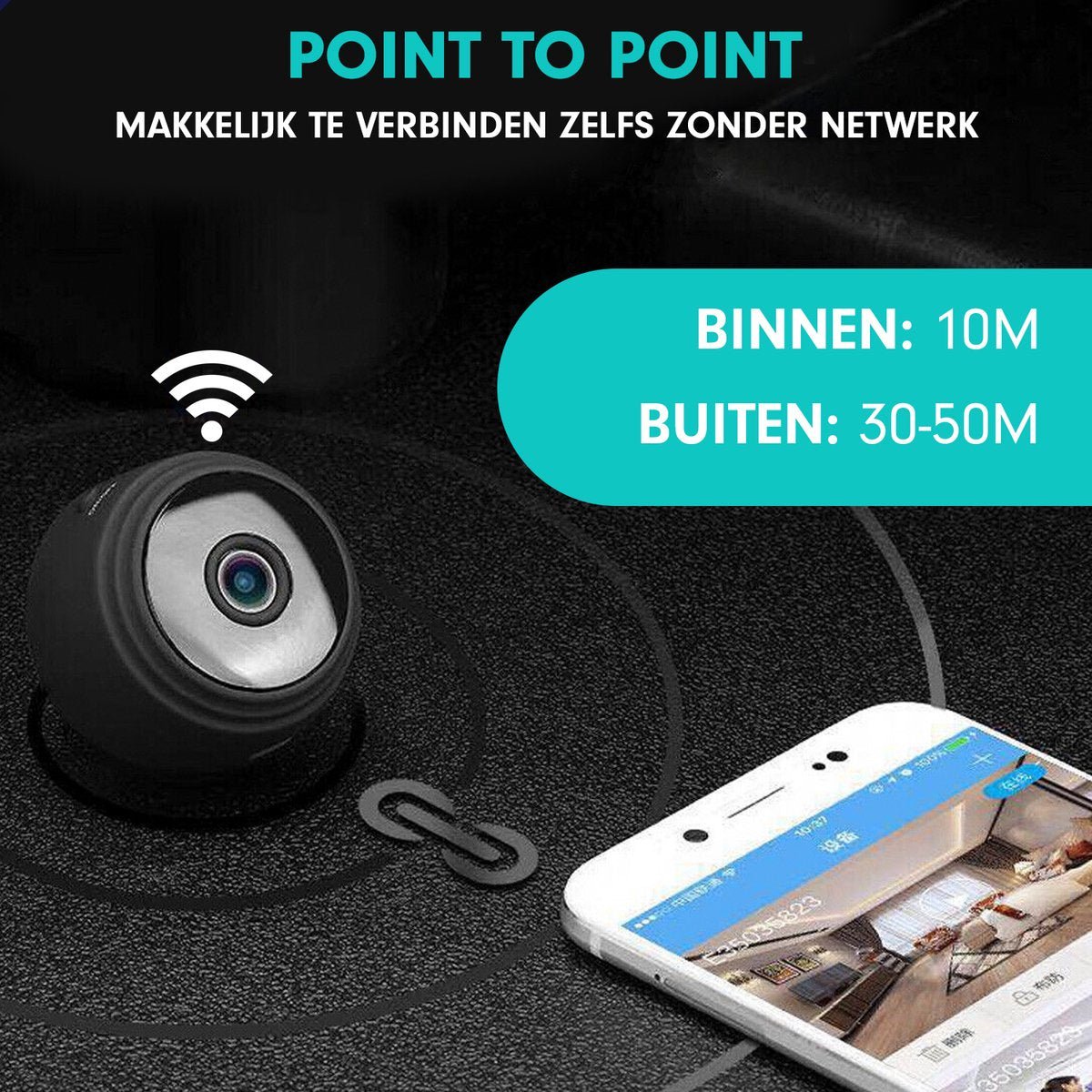 Compact 1080p WiFi Security Camera