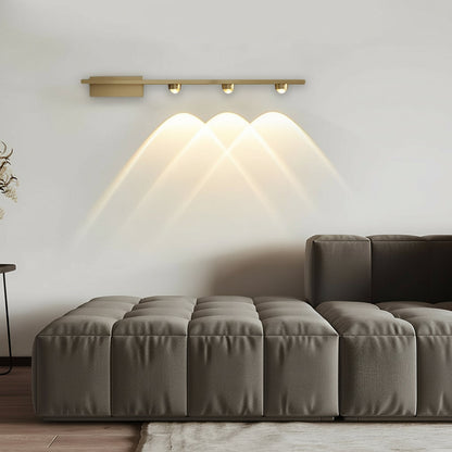 Contemporary Bronze LED Wall Light