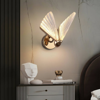 Elegant Gold LED Wall Light with Acrylic Shade