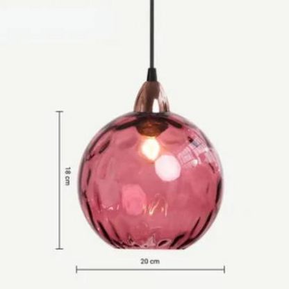 Sophisticated Pendant Light Glass Globe Lamp
