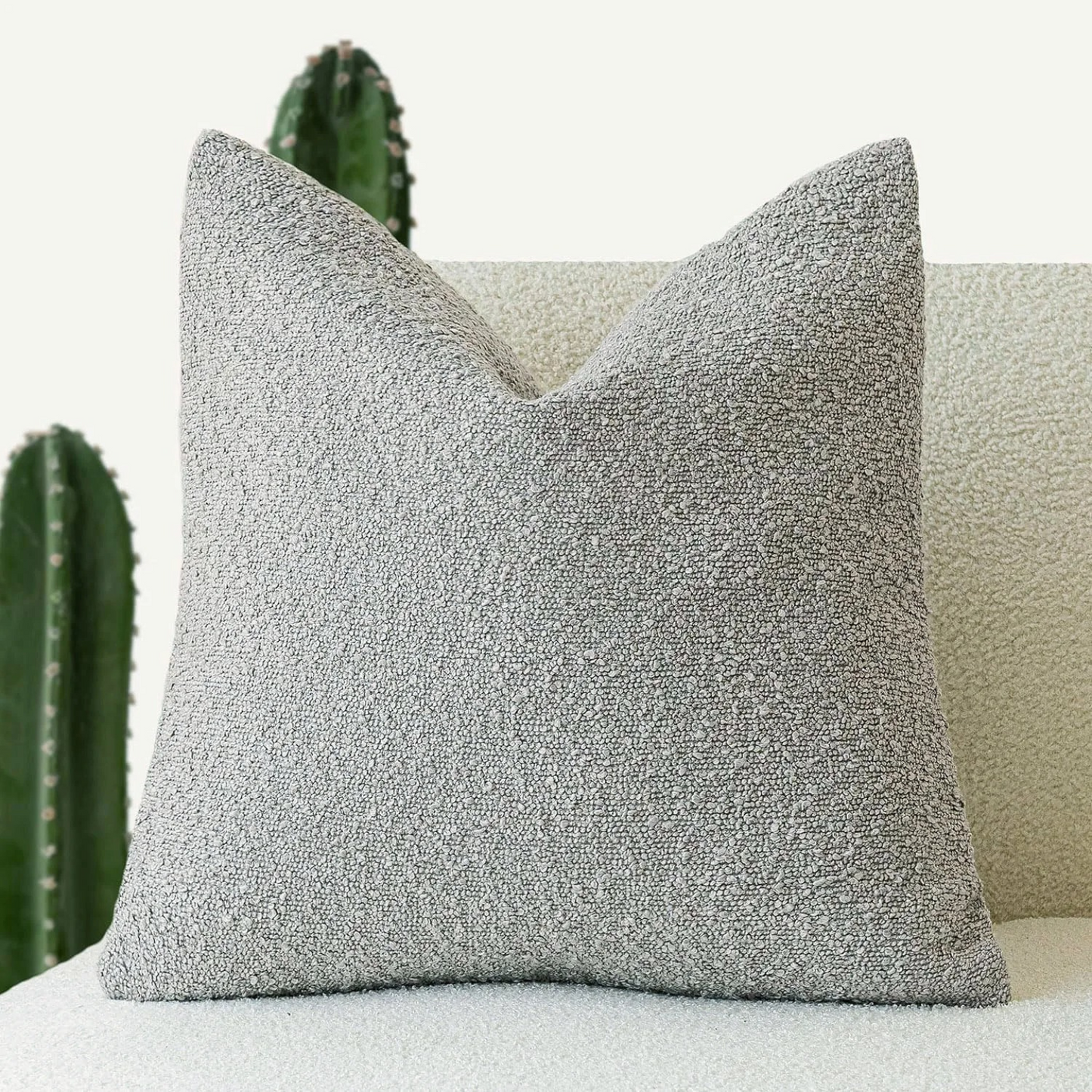 Soft Boucle Throw Pillow Cover 45x45cm Home Decor Cushion