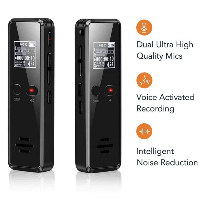 Compact Digital Audio Recorder with Speaker
