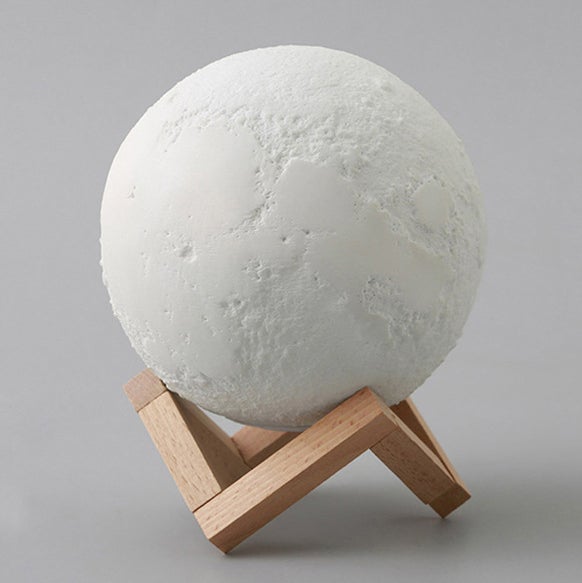 Compact Portable 3D Moon LED Desk Lamp
