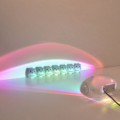 Colorful Crystal Angel Eyes LED Desk Lamp