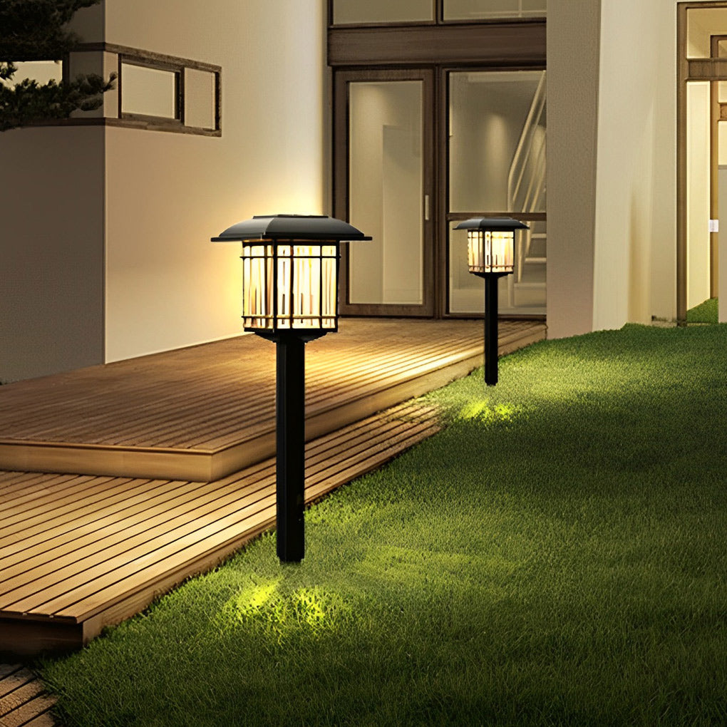 2PCS Outdoor Solar Powered LED Garden Lights