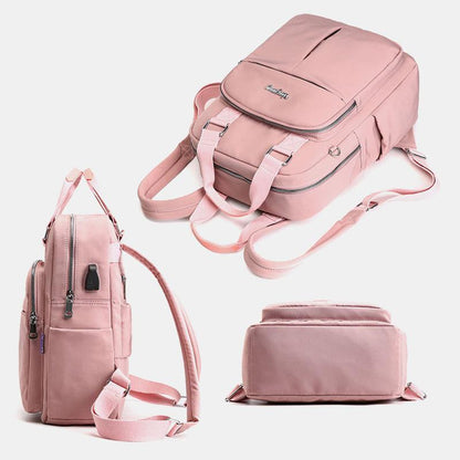 Compact USB Charge Laptop Backpack