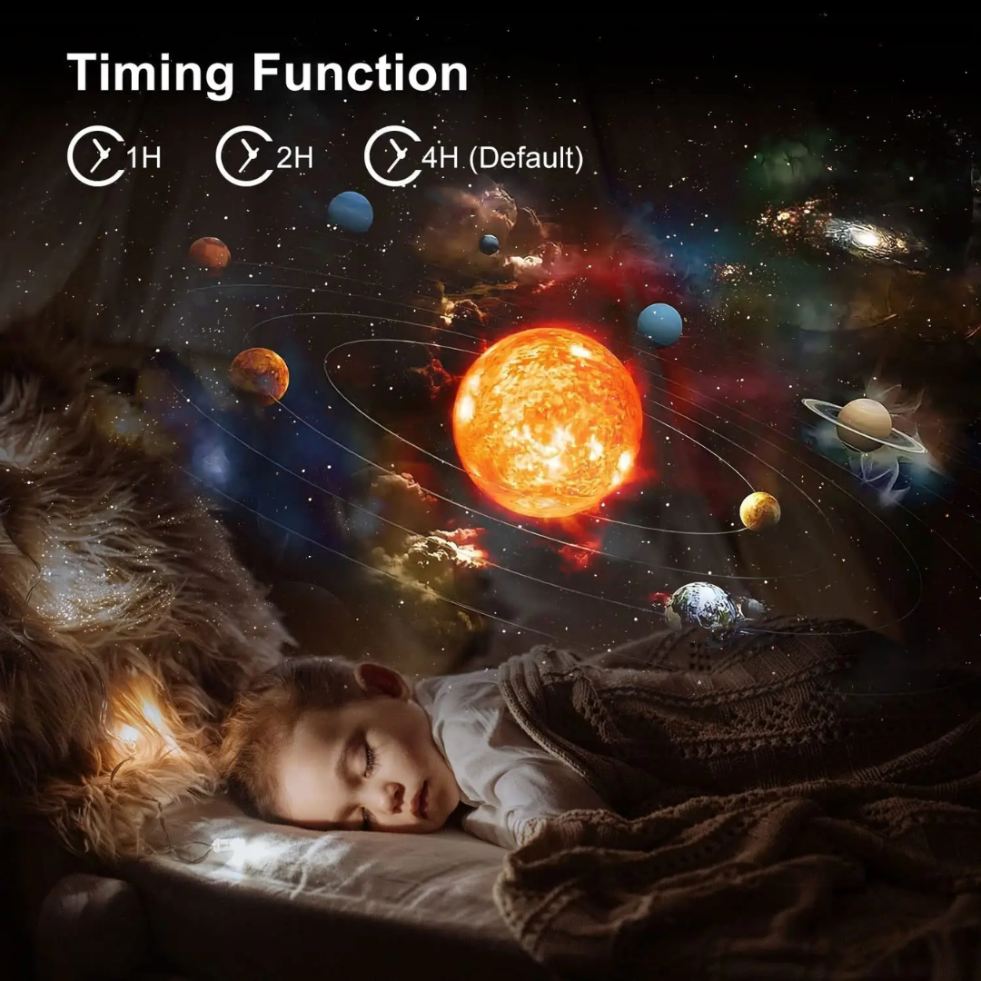 Cosmic Star Projector with 360° Rotation