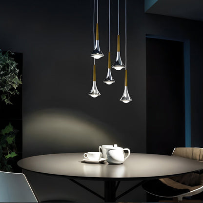 Mini Glass Pendant Light Modern Staircase Lamp