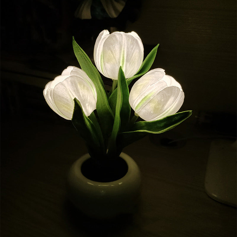 Slim Modern Flower Table Light