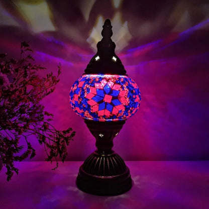Vibrant Multi-Colored Glass Table Lamp