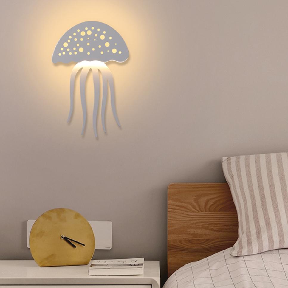 Stylish 1-Light LED Jellyfish Wall Lamp