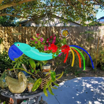Colorful Hanging Planter for Flowers and Herbs