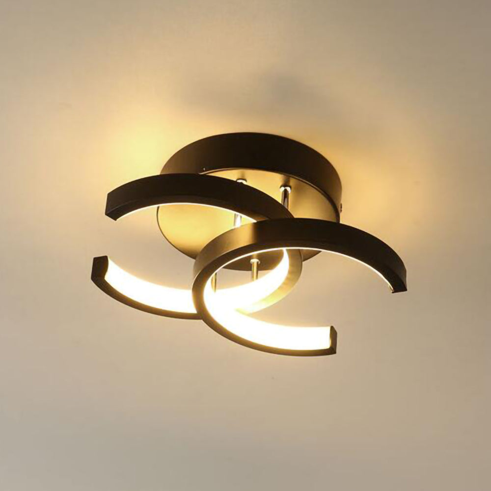 Modern Black LED Ceiling Light Fixture