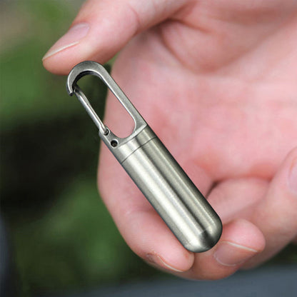 Travel Mini Pill Box Stainless Steel Case