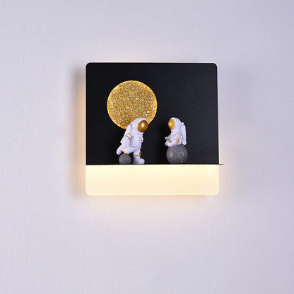 Modern Space Theme Round LED Wall Lamp