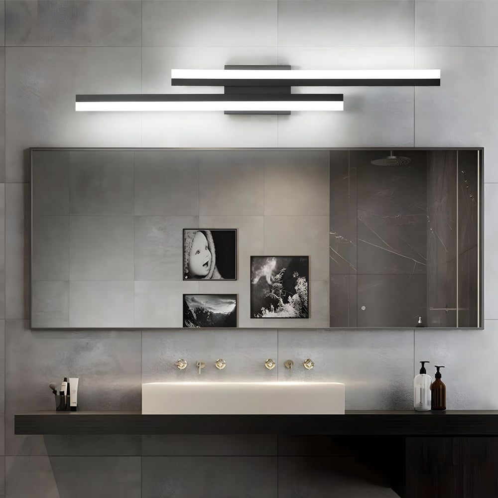Sleek 2-Light LED Wall Sconce with Dimmer