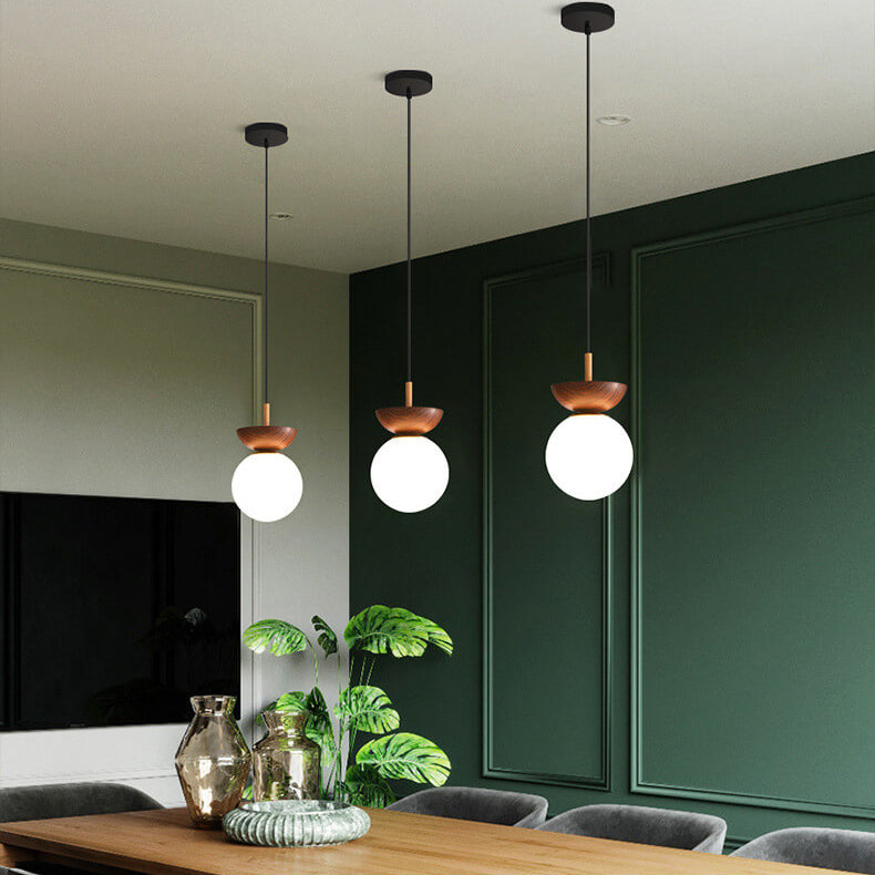 Elegant Glass Metal Pendant Lamp Fixture