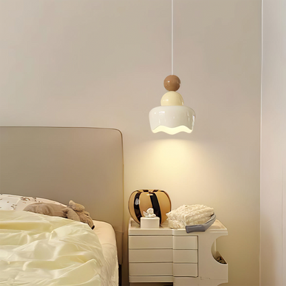Bright White Hanging Bedside Lamp