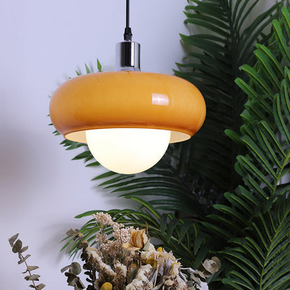 Modern Dome Shaped Glass Pendant Light