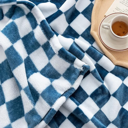 Cozy Plaid Throw Blanket for Home Decor