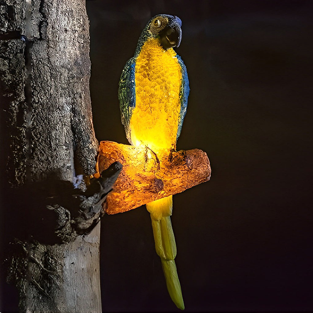 Colorful Outdoor Parrot LED Garden Lights