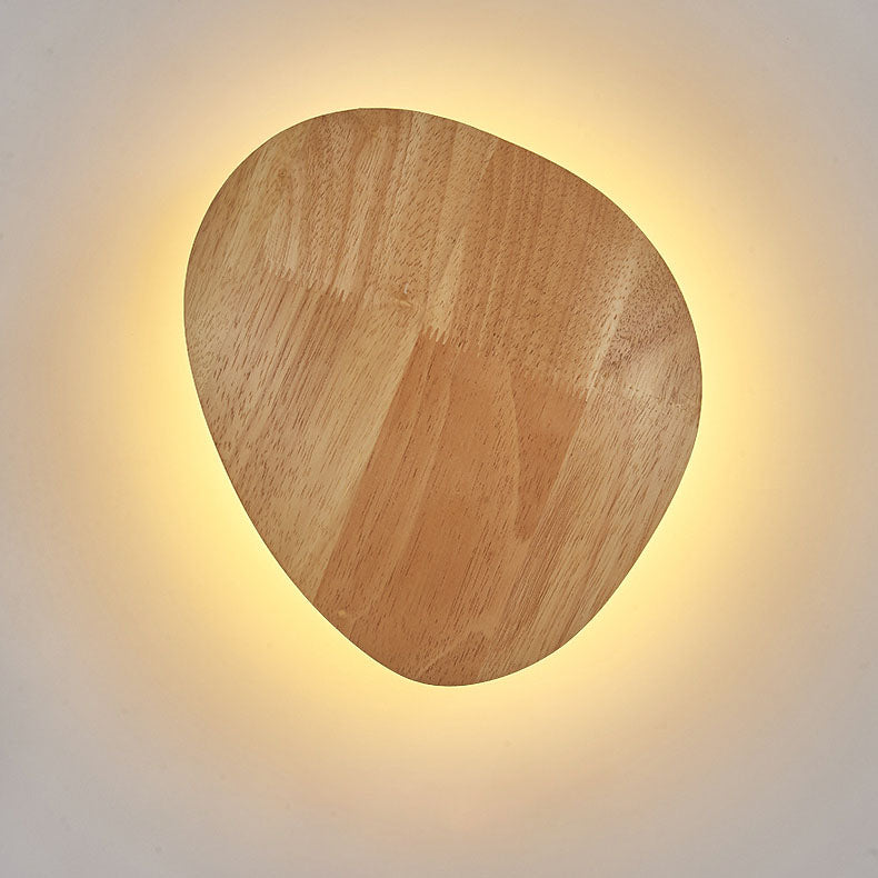 Slim Wooden LED Wall Light – Home Decor