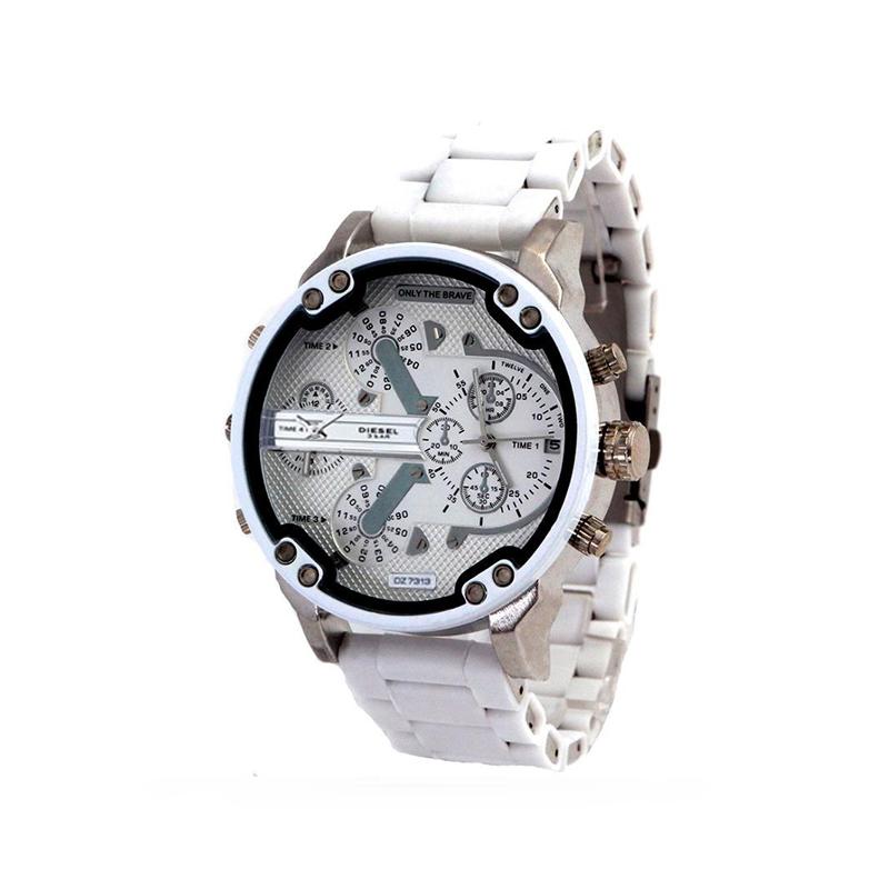 Modern Stainless Steel Quartz Chrono Watch