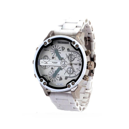 Modern Stainless Steel Quartz Chrono Watch