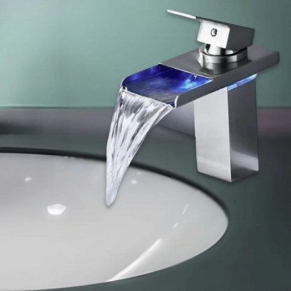 Modern LED Cascade Bathroom Faucet