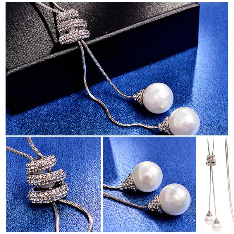Cozy Sweater Necklace for Ladies
