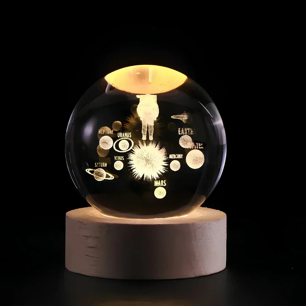 Colorful Globe LED Bedside Lamp
