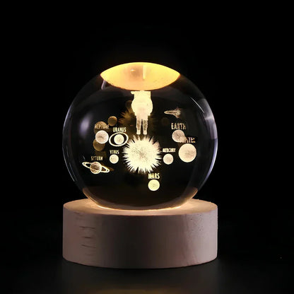 Colorful Globe LED Bedside Lamp