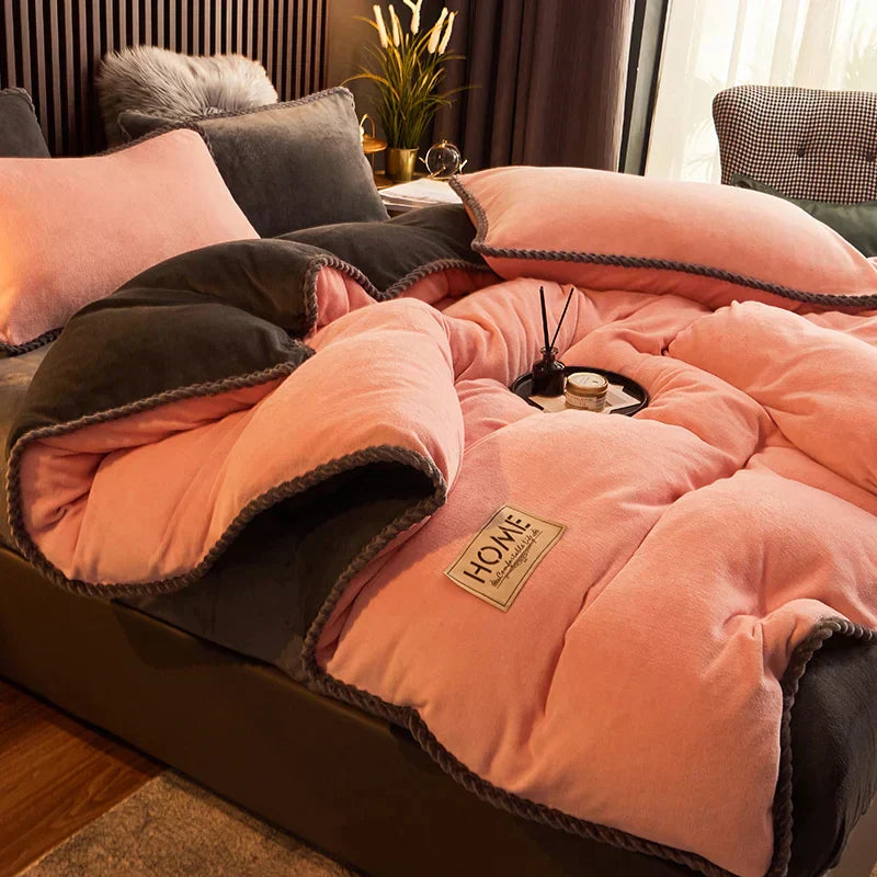 Soft Velvet King Size Bedding Set