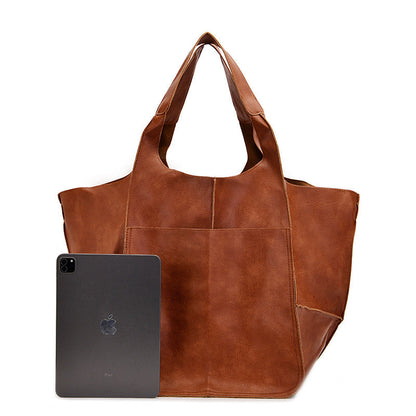 Large Genuine Leather Travel Tote Bags