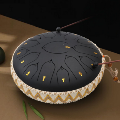 Metal Tongue Drum for Mindful Meditation Practice