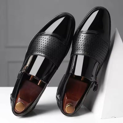 Sleek High Heel Ankle Shoes with Zipper Closure