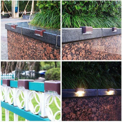 Solar Powered Outdoor Step Lights (4 Pack)