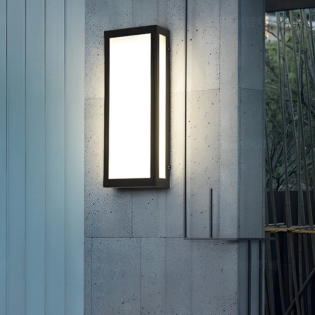 Outdoor Black LED Wall Light Waterproof Exterior Lamp