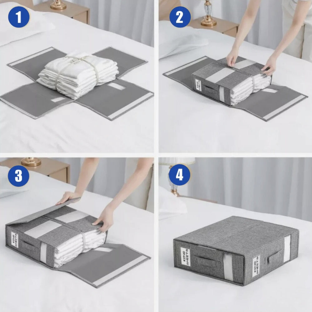 Compact Bedding Storage Bag for Linens