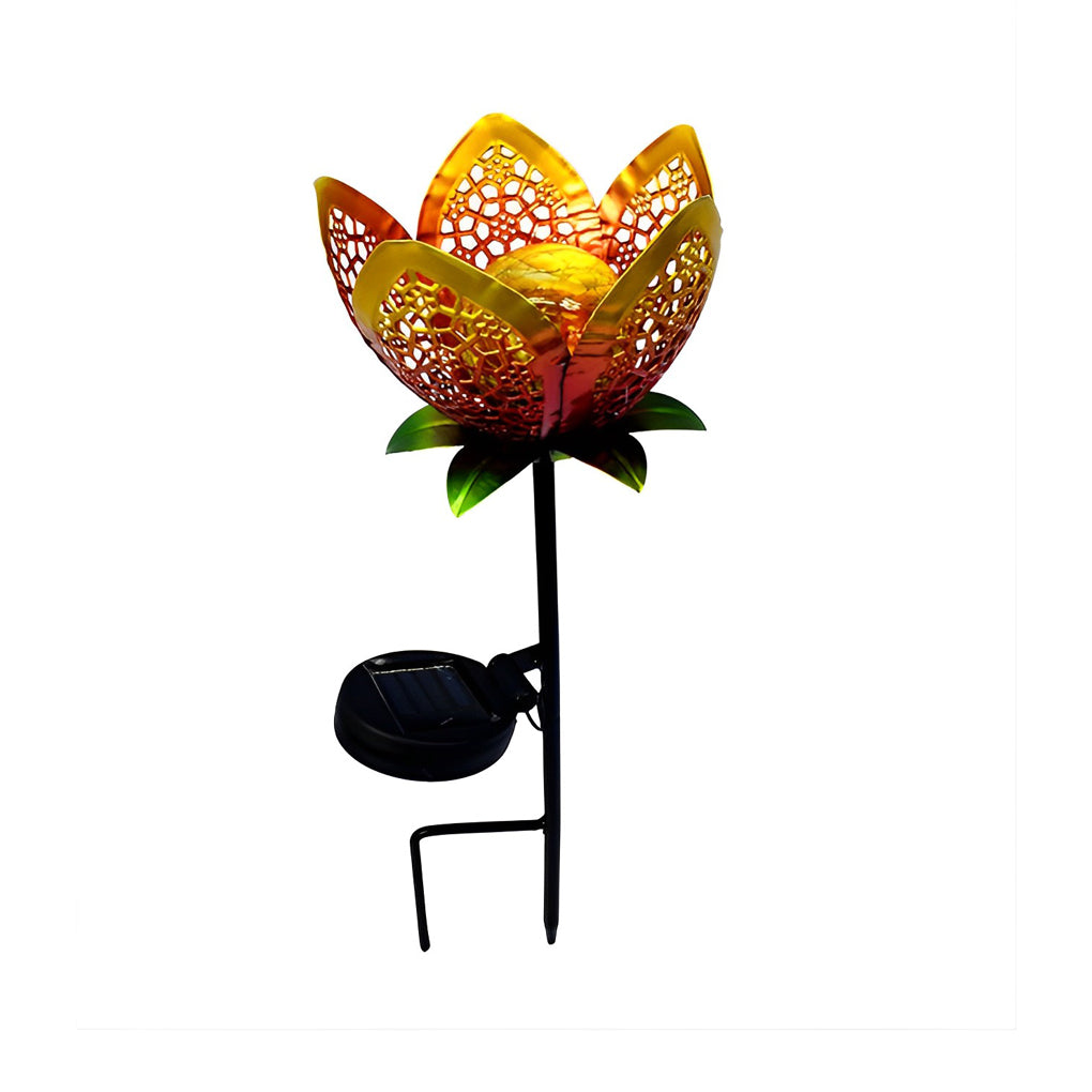 Colorful Outdoor Solar Powered Glass Garden Lights