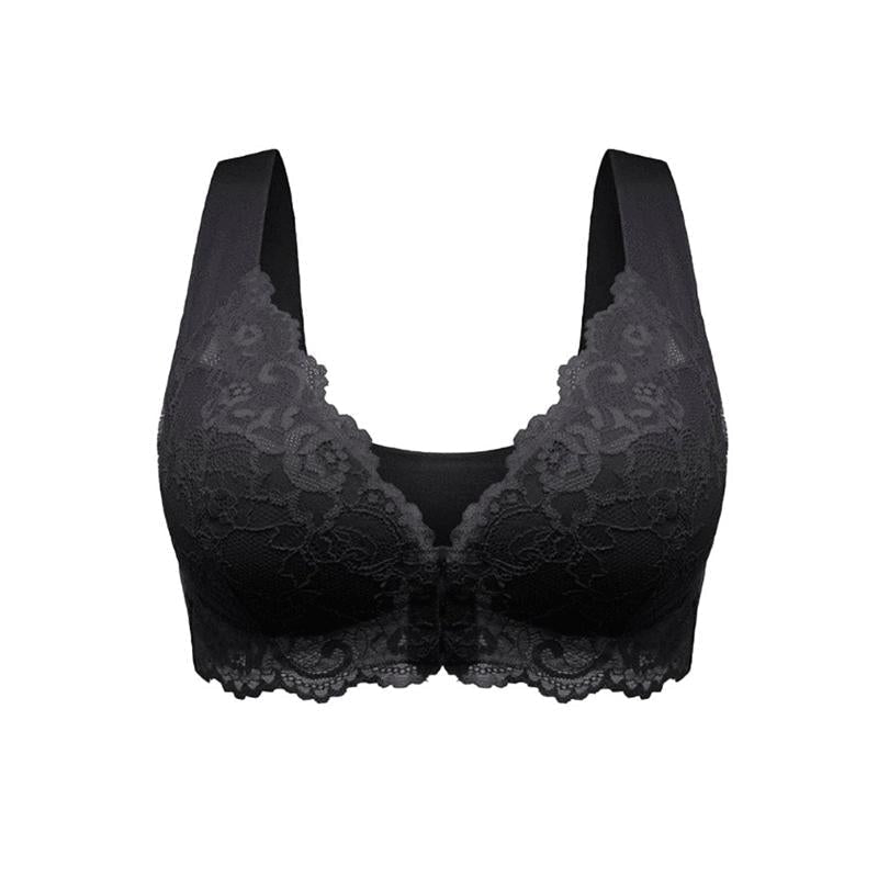 Sexy Lace Front Buckle Bra