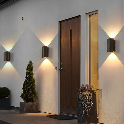 Outdoor LED Up Down Wall Light Waterproof Modern Fixture