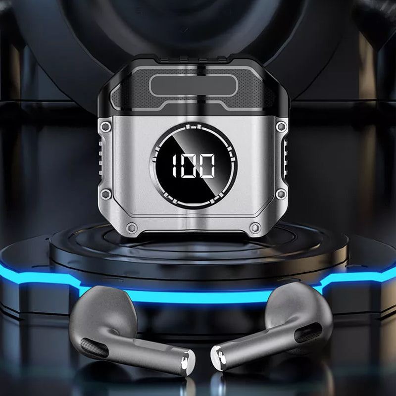 Wireless Bluetooth Headphones with Mic Display