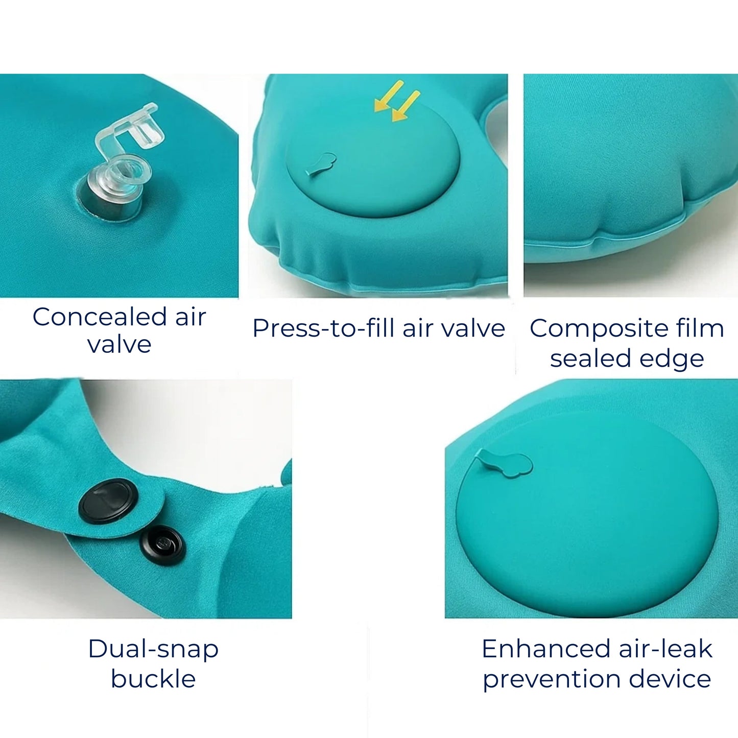 Comfortable Inflatable Neck Pillow for Travel