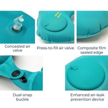 Comfortable Inflatable Neck Pillow for Travel