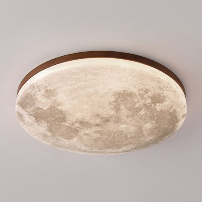 Sleek Wood LED Ceiling Light Fixtures 24W Modern Home