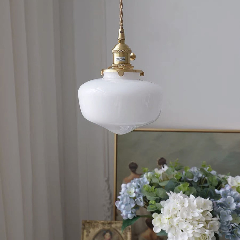 Vintage Style Glass Pendant Lighting Fixture