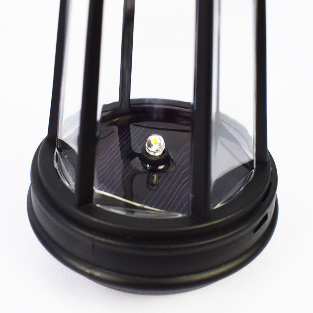 Outdoor Solar Powered Black Cat LED Lantern Lights