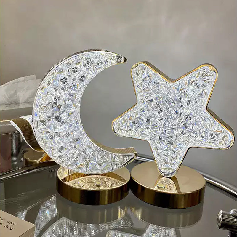 Silver Night Metal Desk Lamp